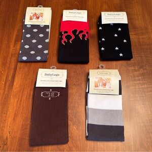 Baby Legs Leg warmers NWT - set of 5